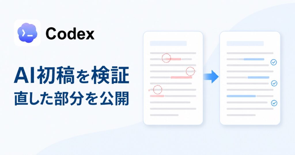 AIで作ったブログ初稿を人が修正した実例