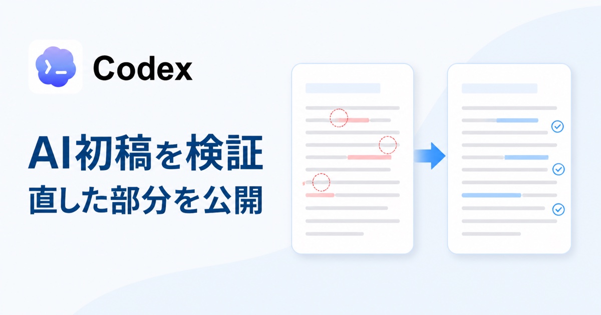 AIで作ったブログ初稿を人が修正した実例